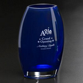 Cobalt Oval Vase 12"